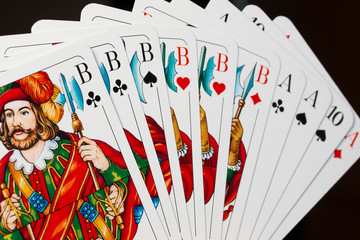 Karten spielen - Doppelkopf - Bubensolo