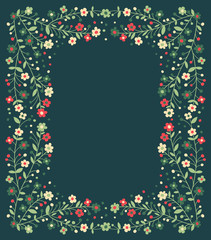 Beautiful frame of flowering branches