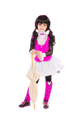 Stylish little brunette