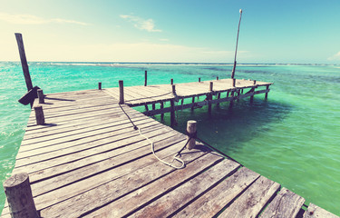 Boardwalk on beach