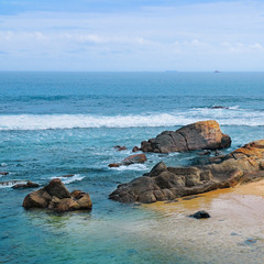 Beautiful coast of the Indian Ocean