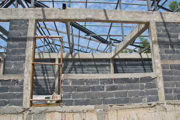 scene of renovation at Construction site