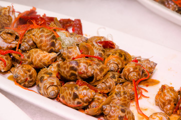 Japanese cold snail dish