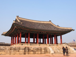 Dongjangdae of Hwaseong Fortress in Suwon, South Korea
