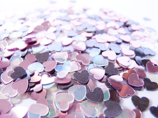 Obraz na płótnie Canvas hearts confetti