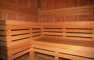 Fototapeta na wymiar Sauna room