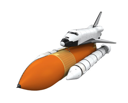 Fototapeta Space Shuttle Isolated