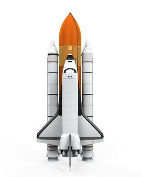 Fototapeta Space Shuttle Isolated