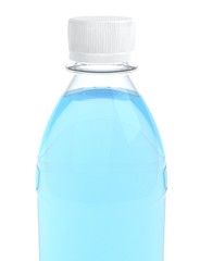 Bottles of water isolated on white background