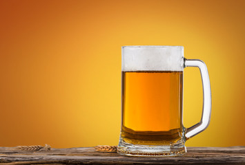 Still life with a draft beer