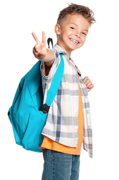 Boy With Backpack