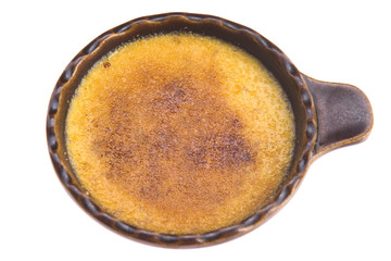 French dessert - cream brulee, burnt cream