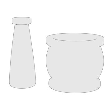 cartoon image of mortar with smasher
