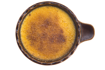 French dessert - cream brulee, burnt cream