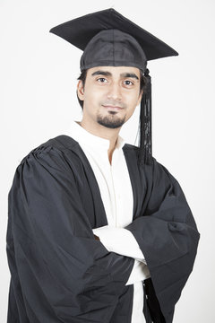 Portrait of a young asian graduate