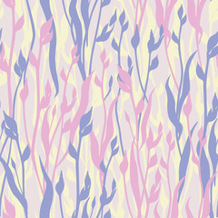 Abstract Leaves Background Texture. Floral seamless pattern.
