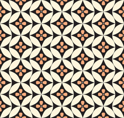 Abstract pattern. Floral seamless background. Geometric texture