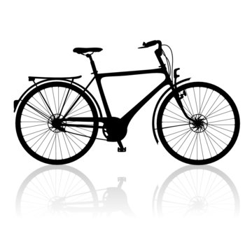 Fahrrad Vektor Silhouette
