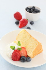 フルーツシフォンケーキ