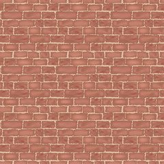 Obraz premium brick wall texture. seamless vector background.