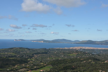 Fototapeta na wymiar wybrzeże w pobliżu Alghero Sardynii
