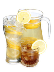Cocktail and water
