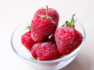 Frozen strawberries