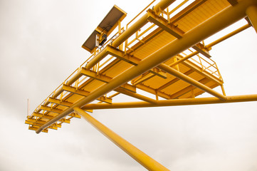 Burning the gas or oil at Flare station © currahee_shutter