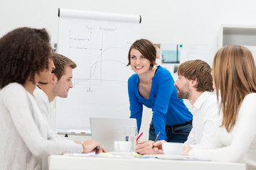 junges business-team in einer besprechung