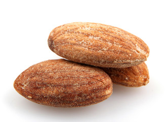 Almonds Isolated On White
