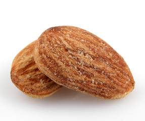 Almonds Isolated On White