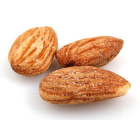 Almonds Isolated On White
