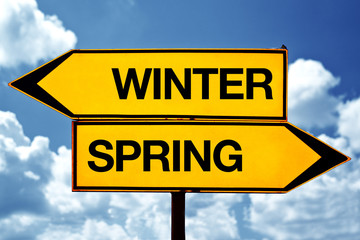 Winter or spring opposite signs