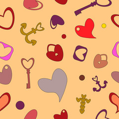 Valentine's Day seamless pattern