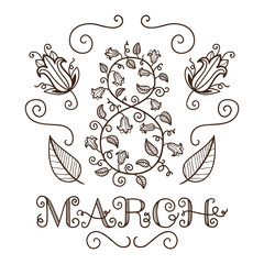 The eight 8 of march date.