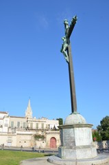 Fototapeta na wymiar Ville de Montpellier en France