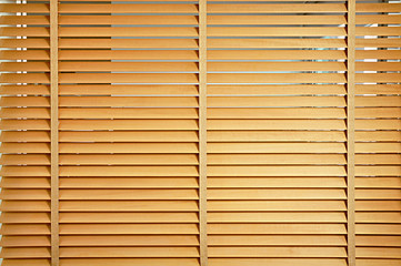 Brown wooden jalousie