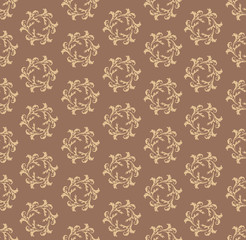 Floral pattern. Flower seamless background. Geometric texture