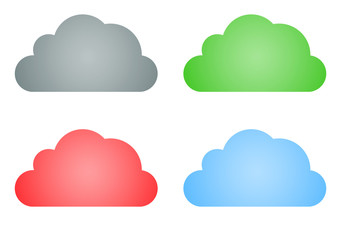 4 nuvole senza scritte
