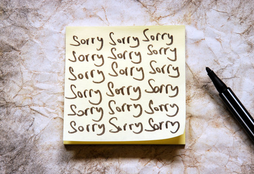sorry note
