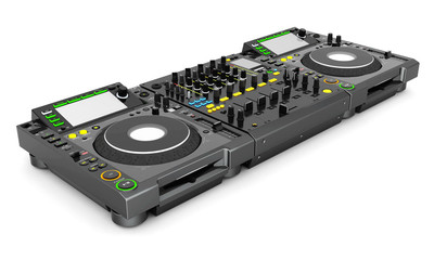 Obraz premium DJ music mixer isolated