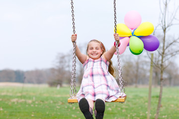 girl on swing
