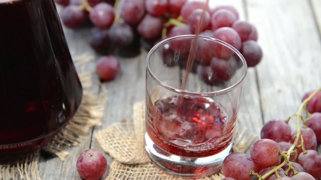 Fresh Grape Juice in a glass