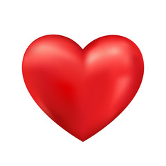 Shiny 3d vector heart