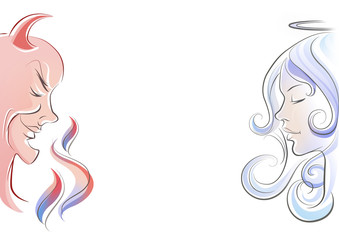 Angel and devil