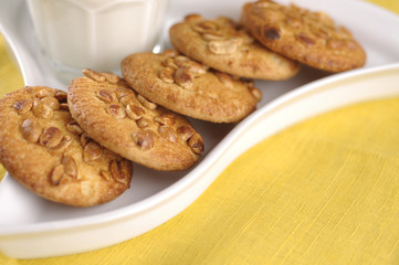 Homemade cookies with nuts