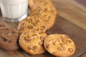 Homemade cookies with nuts