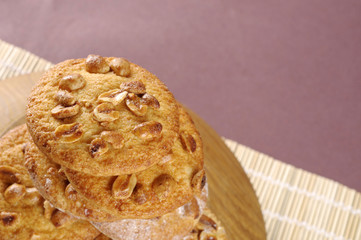 Homemade cookies with nuts