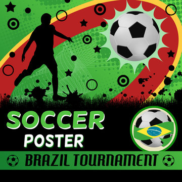 Soccer poster design