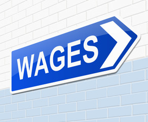 Wages concept.